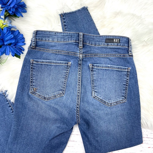 |•KUT FROM THE KLOTH•| DONNA HIGH RISE ANKLE SKINNY Jeans Size 2 - Picture 6 of 11
